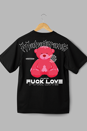Camisa Oversized Bear Pink - Coleção Fuck Love