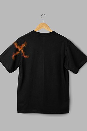 Camisa Oversized Black Line Red - Coleção Fuck Love