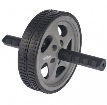 Roda para Abdominal Plus - Preto/Cinza - Liveup Sports