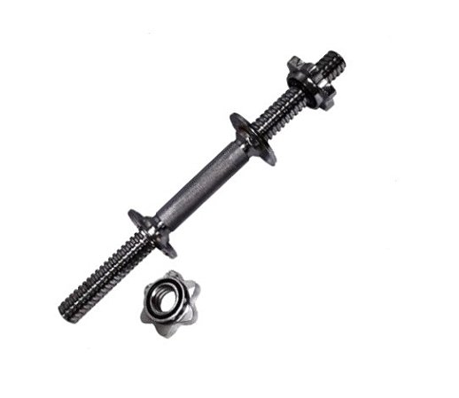 Barra Maciça 40cm c/ Rosca e Aro