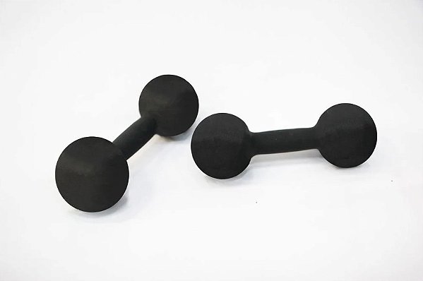 Halter Bola Emborrachado Texturizado 3kg