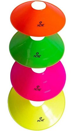 Chapéu Chinês com 12 Peças Acte, Cores Sortidas (Laranja, Amarelo, Rosa e Verde) 20cm