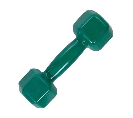 Halter Sextavado Emborrachado 9kg Verde