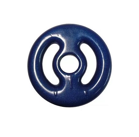 Anilha Vazada Emborrachada 1kg Azul