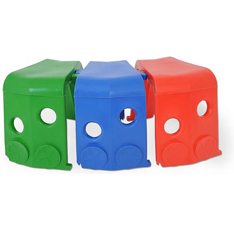 Kit 3 Vagões para Trenzinho