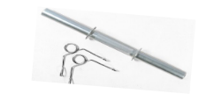 Barra Maciça Recartilhada Galvanizada de 120cm