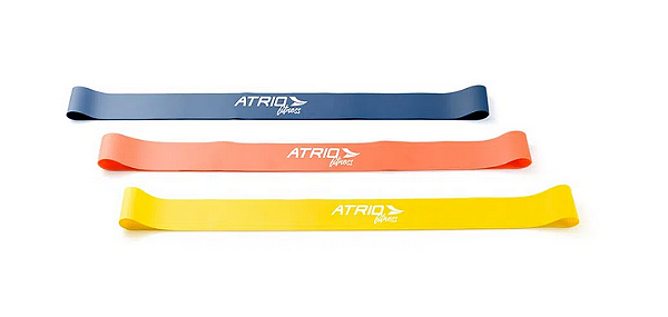 Kit Faixa Elástica Mini Band 3 Peças
