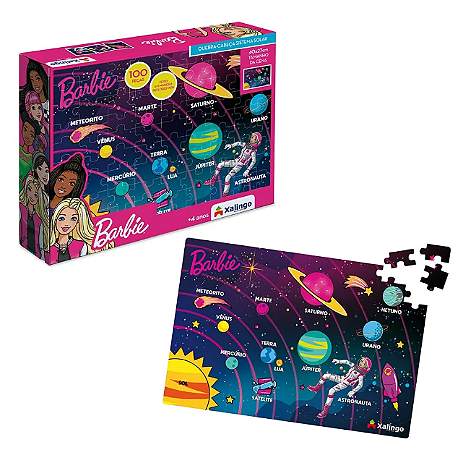 Quebra-Cabeça Barbie Sistema Solar (100 peças)