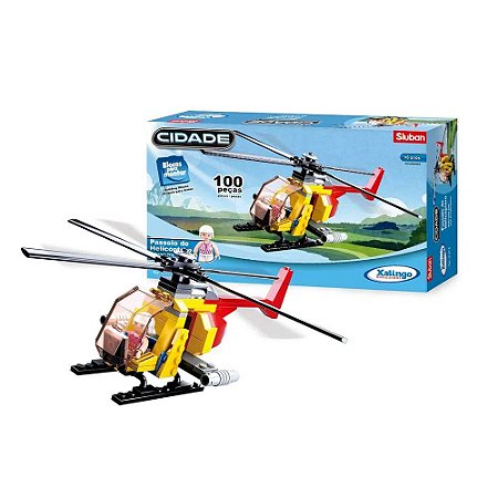 Blocos de Montar Cidade Passeio de Helicóptero