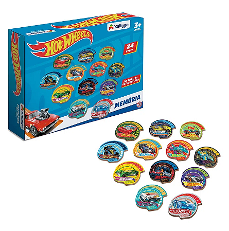 Jogo da Memória Hot Wheels