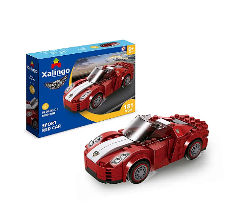 Blocos de Montar Corredores Furiosos Sport Red Car (181 peças)