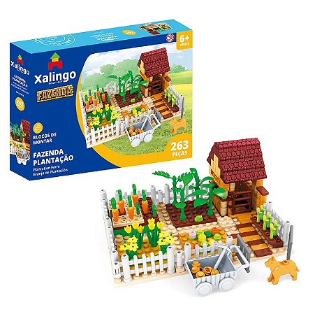 Blocos de Montar Fazenda Plantação (263 peças)