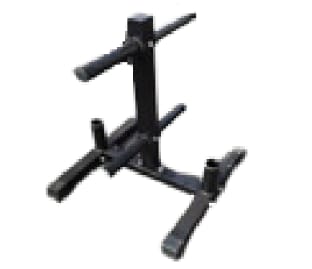 Suporte e Chão Preto Para Barras e Anilhas 74x63x127cm