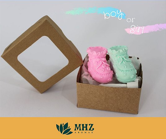 kit n 3 caixinha botinha mhz aromas