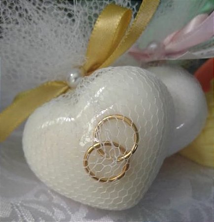 kit 50 corações medio casamento