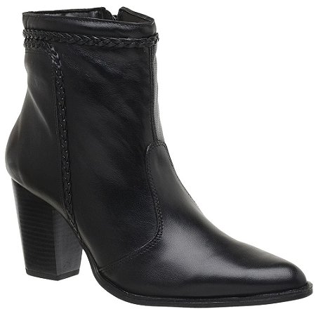 bota de pelica cano curto feminina