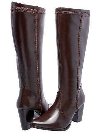 botas femininas couro legitimo cano longo