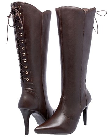 bota feminina em couro
