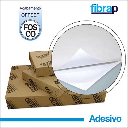 Adesivo Fosco / Offset 180g/m2 , pacote 100fls.