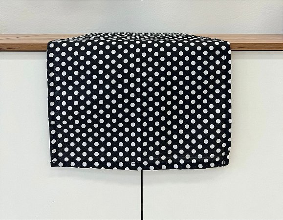 Caminho de Mesa 60cm x 38cm - Poá Preto