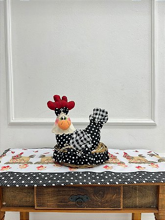 Caminho de Mesa 1,00cm x 38cm - Galinha