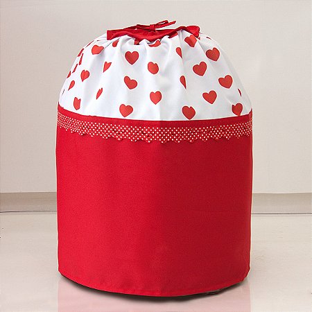 Capa Para Botijão Gás - Estampa Digital Coração Red
