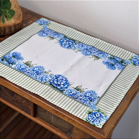 02 Lugar Americano 43cm x 35cm-  Coleção Hortênsia -Lançamento!