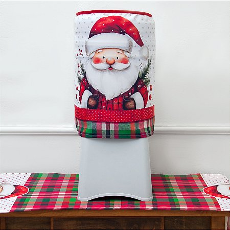 Capa P/ Galão 20 Litros de Água Decoração Natal - Coleção Papai Noel