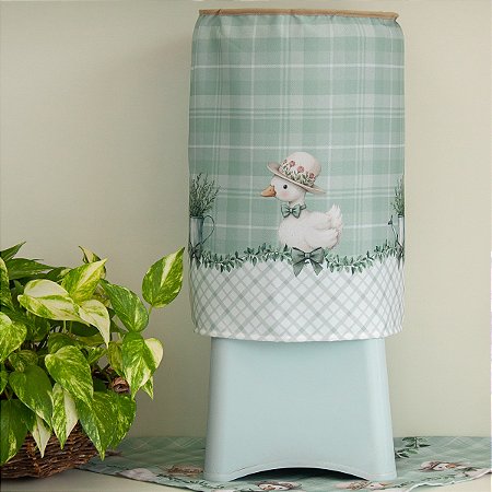 Capa Para Galão 20 Litros de Água - Coleção Patinhos Xadrez