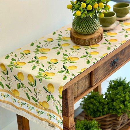 Caminho /Trilho Para Mesa Geladeira e Balcão 1,30m x 40cm Digital Limão Siciliano