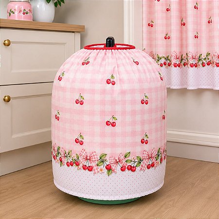 Capa Para Botijão de Gás Estampa Cerejinha - Decoração de cozinha