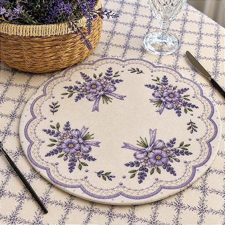 02 CAPAS P/SOUSPLAT - MESA POSTA -COLEÇÃO DIGITAL LAVANDA
