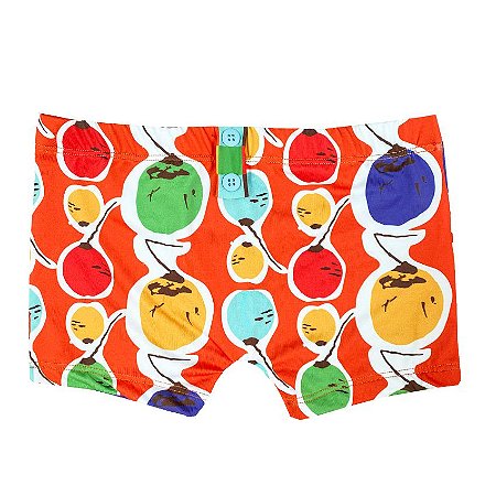 sunga  infantil  RETRÔ . estampa COCO ORANGE . OTA .