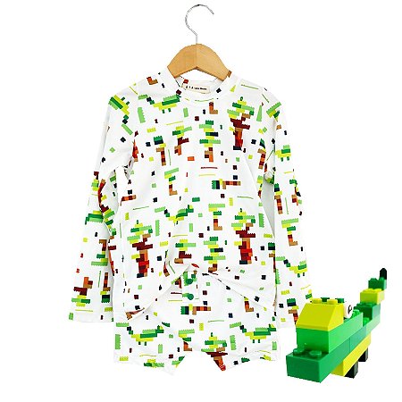 BLUSA DE PROTEÇÃO infantil. MANGA LONGA . estampa PLANETA PLÂNTICO . OTA .