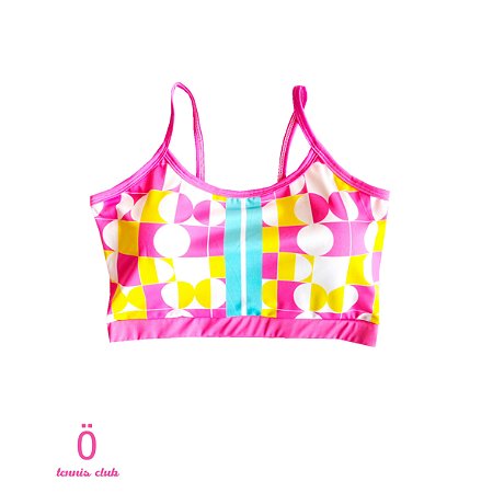 top de TENNIS |RADU| . estampa GEOMÉTRICOS ROSA . ÖTA TENNIS CLUB