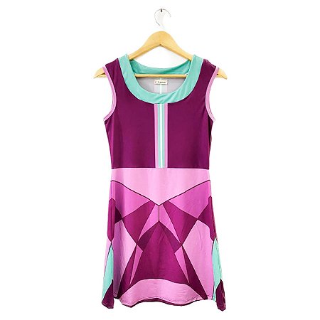 vestido  de TENNIS |BIA| .  estampa AMETISTA  . ÖTA TENNIS CLUB