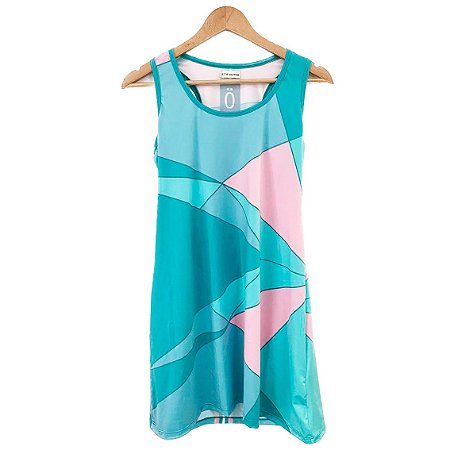 vestido  de TENNIS | nadador  HALEP |RODADO| .  estampa QUARTZO VERDE . ÖTA TENNIS CLUB