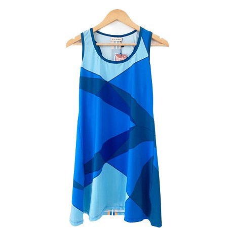 vestido  de TENNIS | nadador HALEP |RODADO| .  estampa CIANITA AZUL . ÖTA TENNIS CLUB