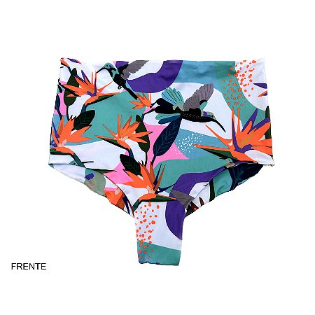 HOT PANT PARA BEACH TENISTA/SURF .  estampa BEIJA-FLOR-DO-CANTO . ÖTA TENNIS CLUB