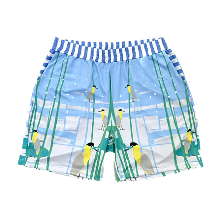 bermuda de TENNIS E BEACH TENNIS: modelo |FEDERER| . GARÇA-REAL