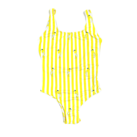 MAIÔ LUA (BODY) ADULTO . estampa GARÇA-REAL YELLOW . OTA .