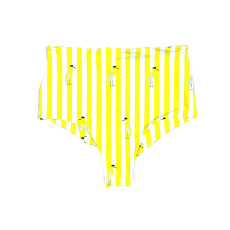 HOT PANT PARA BEACH TENISTA/SURF .  estampa GARÇA-REAL YELLOW . ÖTA TENNIS CLUB