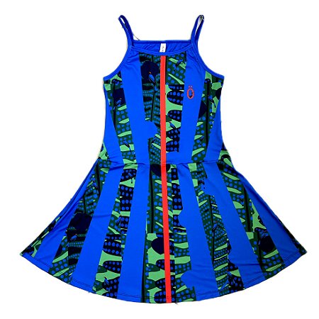 vestido  de TENNIS E BEACH TENNIS | SERENA| .  estampa TANGARÁ-DANÇARINO . RAIO DE LUZ  . OTA TENNIS CLUB