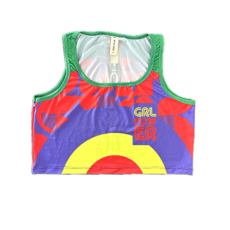 CROPPED MODELO SABALENKA _ GEOMÉTRICO VERMELHO . ÖTA TENNIS CLUB