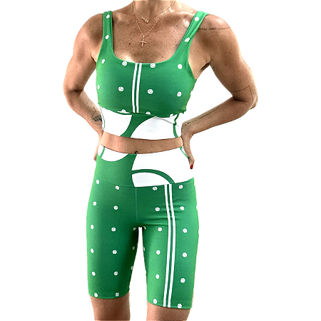 BERMUDA LONGA SLIM TN FITNESS . PARADISE GREEN . ÖTA TENNIS CLUB