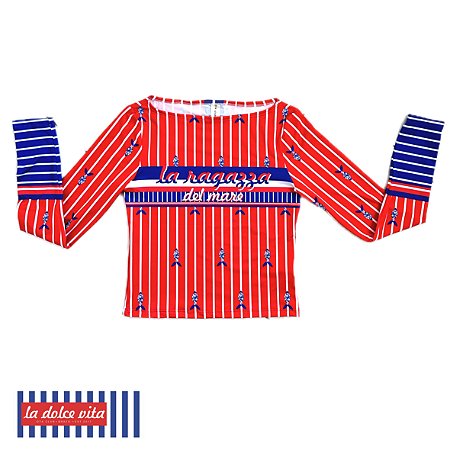 BLUSA DE PROTEÇÃO | CANOA | estampa MAR SARDENHA _LA RAGAZZA . ÖTA TENNIS CLUB