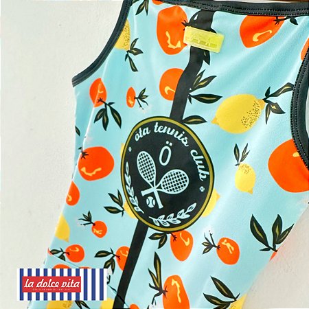 vestido  | SERENA| .  estampa CÍTRICOS NAPOLITANOS . LA DOLCE VITA . OTA TENNIS CLUB