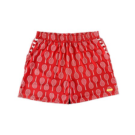 bermuda de TENNIS E BEACH TENNIS: modelo |FEDERER| . RACKET TENNIS vermelho