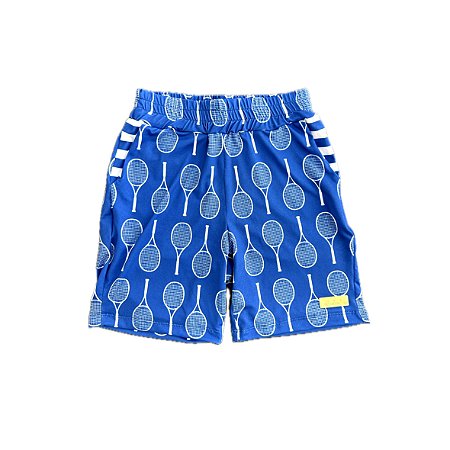 bermuda de TENNIS E BEACH TENNIS: modelo |FEDERER| . RACKET TENNIS azul capri