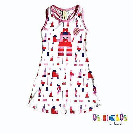 vestido de TENNIS e B.T | nadador OSAKA . TICA_OS BICHOS DA DONA ÖTA . ÖTA TENNIS CLUB